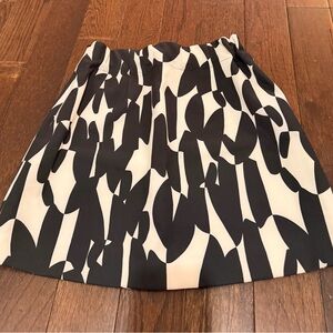 Dynamite Black and Cream Mini Skirt